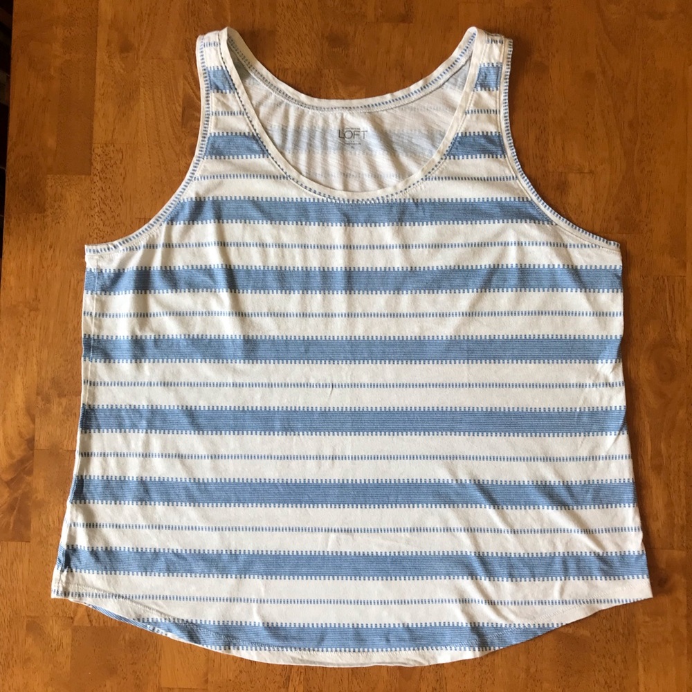 LOFT Variegated Stripe Tank